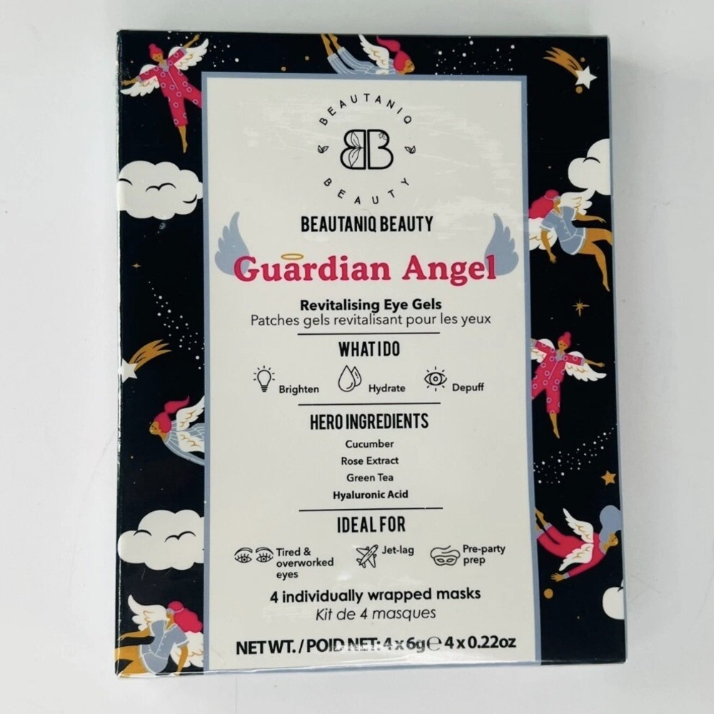 Beautiniq Beauty Guardian Angel Eye Gels Mask Brighten Hydrate Depuff NIB Sealed